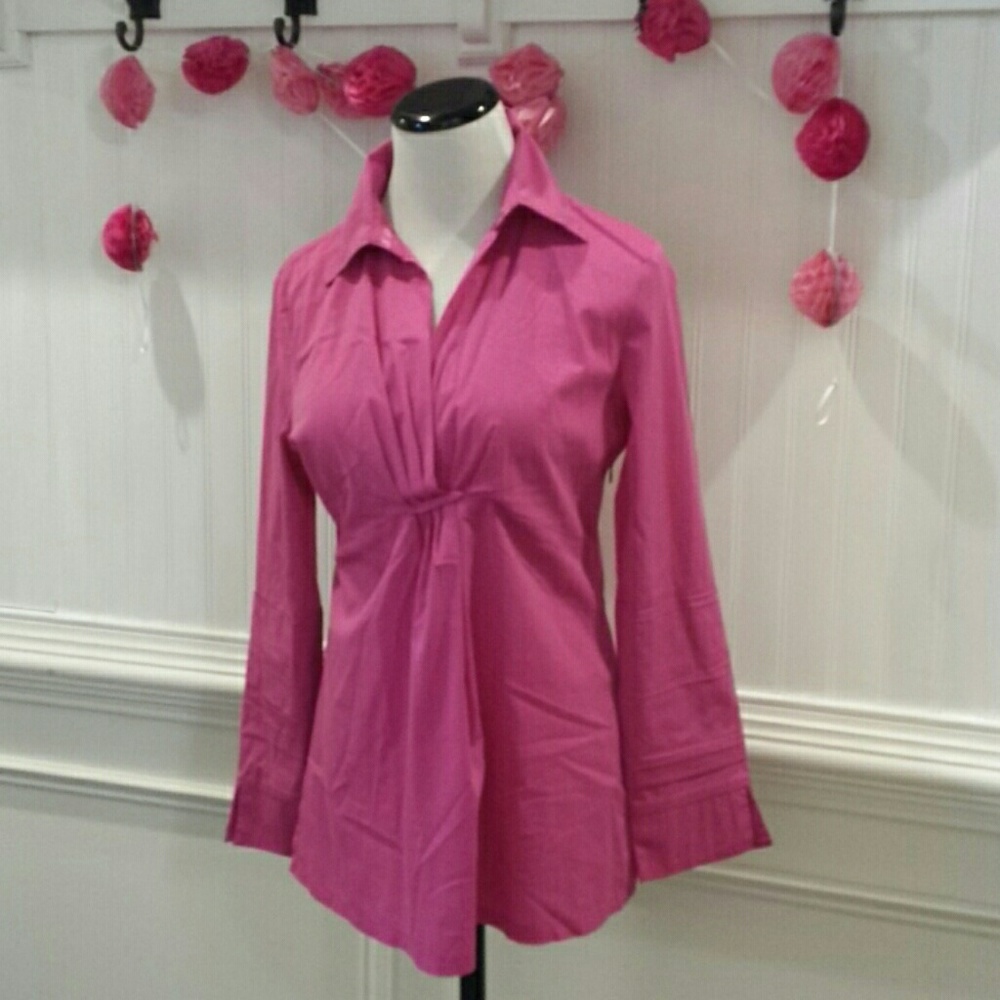 172 Grams Women's Long Sleeve Pink Blouse